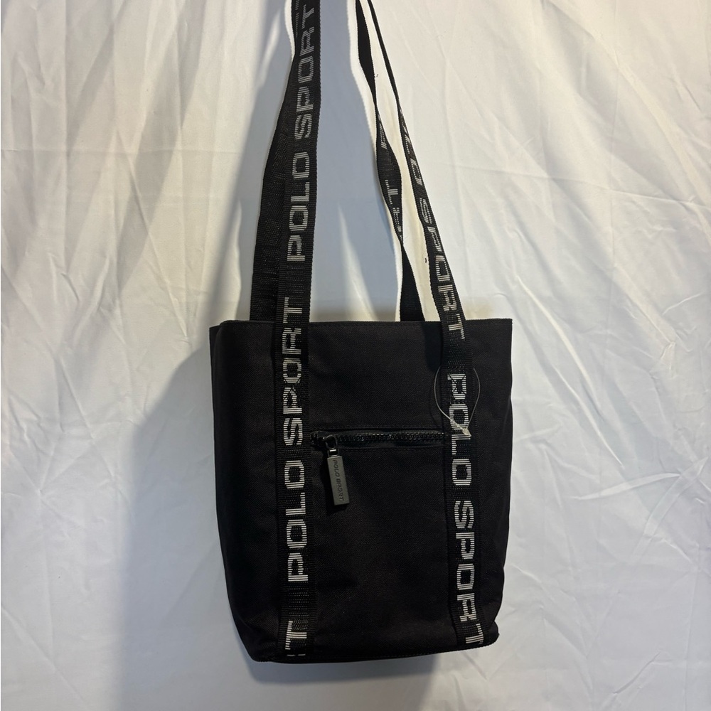 90’s Polo by Ralph Lauren Black bucket Tote Bag 10”x7 1/2” new/no tag